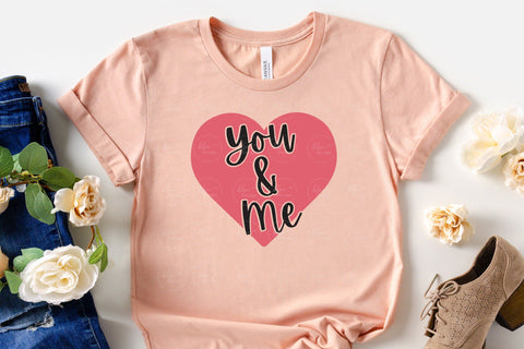 Valentine's Day - You And Me - SVG, PNG, DXF, EPS SVG Elsie Loves Design 