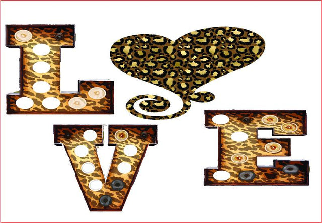 Valentines Day,Leopard Heart,sublimation Graphic Sublimation sublimationhappy 