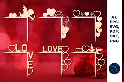 Valentines Door Trim/Corner Bundle SVG SVG MD JOYNAL ABDIN 