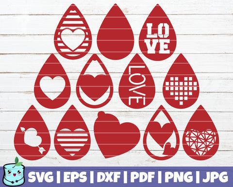 Valentines Earrings 1 SVG MintyMarshmallows 