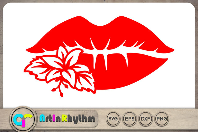 Valentines Floral lips svg SVG Artinrhythm shop 