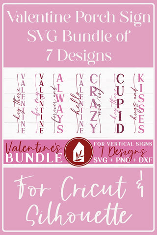 Valentine's Front Porch Sign Bundle SVG LilleJuniper 