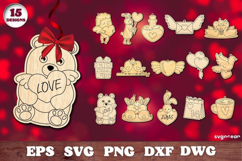 Valentines Gift Tags | Papercut | Laser Cut SVG SvgOcean 