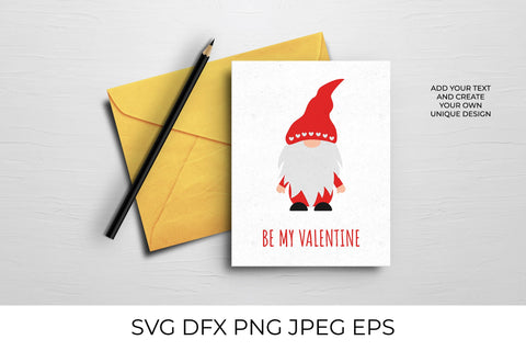 Valentines gnome. Cute Nordic Gnomie SVG LaBelezoka 