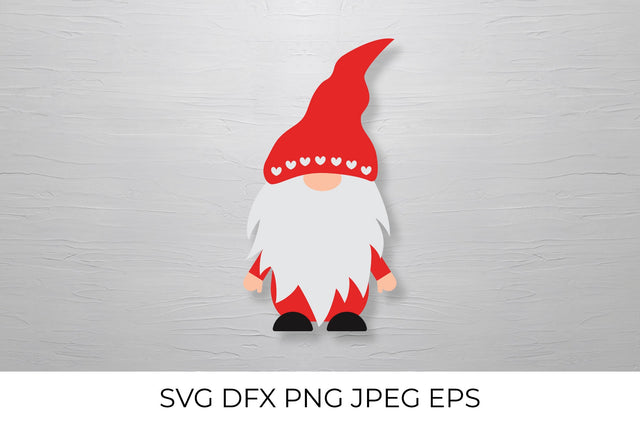 Valentines gnome. Cute Nordic Gnomie SVG LaBelezoka 
