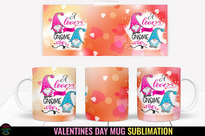 Valentines Gnome Mug Wrap Sublimation I Valentine Mugs PNG Sublimation Happy Printables Club 