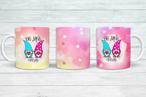 Valentines Gnome Mug Wrap Sublimation I Valentine Mugs PNG Sublimation Happy Printables Club 