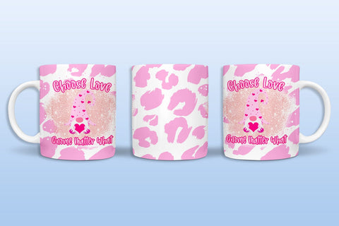 Valentines Gnome Mug Wrap Sublimation I Valentine Mugs PNG Sublimation Happy Printables Club 