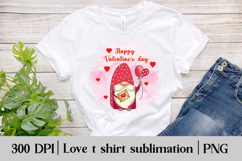 Valentines gnome PNG | Valentines gnome sublimation Sublimation Svetana Studio 