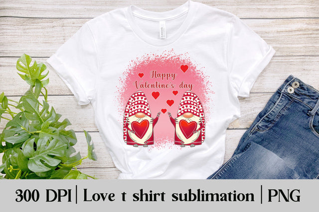 Valentines gnome PNG | Valentines gnome sublimation Sublimation Svetana Studio 