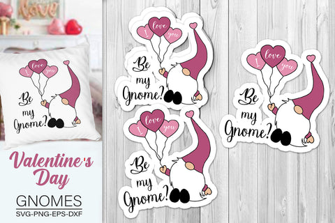 Valentine's Gnome Svg, Be My Gnome Svg, Love Gnome Svg SVG SvgMonkeys 