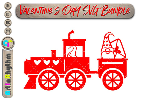 Valentines gnomes in train svg, Heart svg SVG Artinrhythm shop 