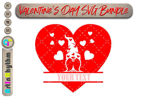 Valentines Gnomes Monogram svg SVG Artinrhythm shop 