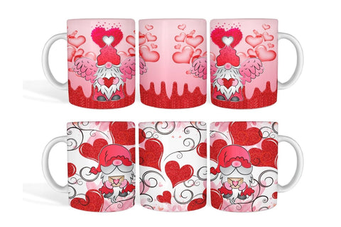Valentines Gnomes Mug Sublimation Sublimation SvgOcean 