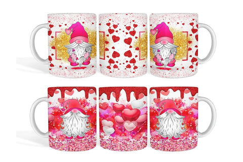 Valentines Gnomes Mug Sublimation Sublimation SvgOcean 