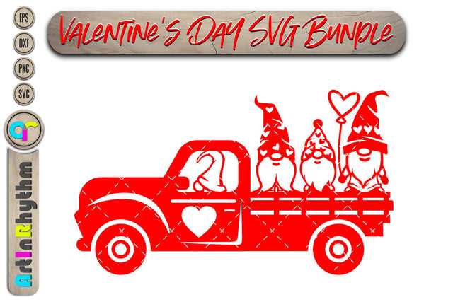 Valentines Gnomes truck svg SVG Artinrhythm shop 