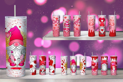Valentines Gnomes Tumbler Sublimation Sublimation SvgOcean 