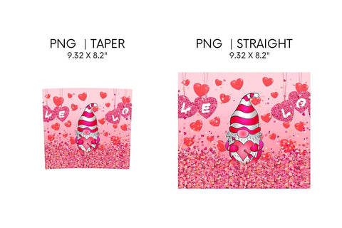 Valentines Gnomes Tumbler Sublimation Sublimation SvgOcean 