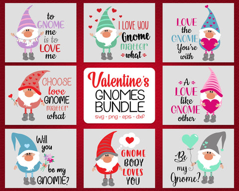 Valentine's Gnomies Bundle SVG, Gnomes Svg, Valentine's Day Svg SVG SvgMonkeys 