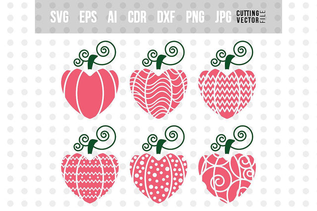 Valentine's Hearts 6 Designs SVG VectorSVGdesign 