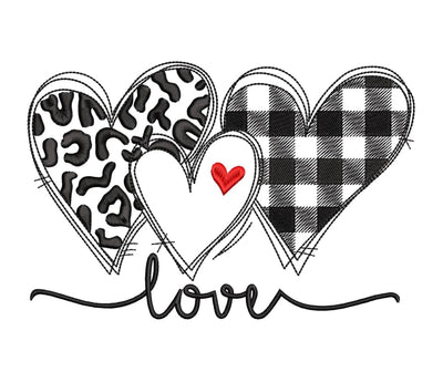 Valentines hearts Embroidery/Applique DESIGNS ArtEMByNatalia 