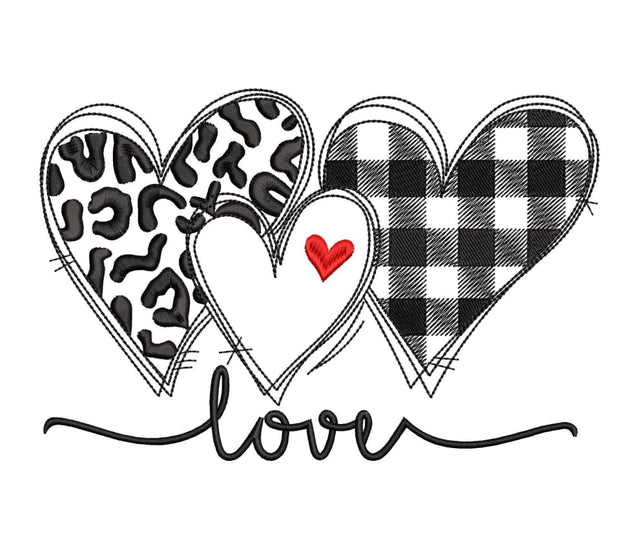 Valentines hearts Embroidery/Applique DESIGNS ArtEMByNatalia 