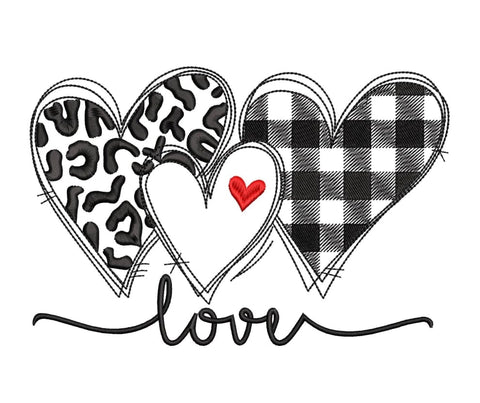 Valentines hearts Embroidery/Applique DESIGNS ArtEMByNatalia 