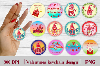 Valentines keychain sublimation | Valentines keychain bundle Sublimation Svetana Studio 