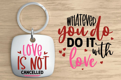 Valentines Keychain Svg Bundle SVG Regulrcrative 