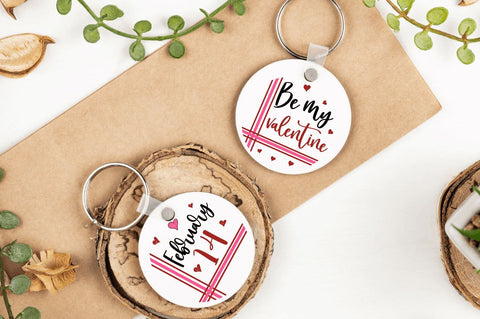 Valentines Keychain Svg Bundle SVG Regulrcrative 