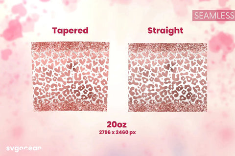 Valentine’s Leopard Tumbler Sublimation Bundle Sublimation SvgOcean 