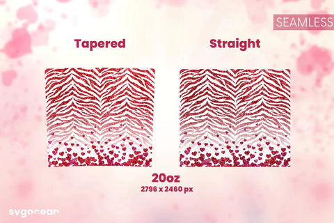 Valentine’s Leopard Tumbler Sublimation Bundle Sublimation SvgOcean 