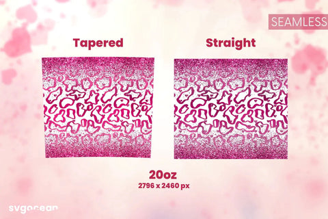 Valentine’s Leopard Tumbler Sublimation Bundle Sublimation SvgOcean 