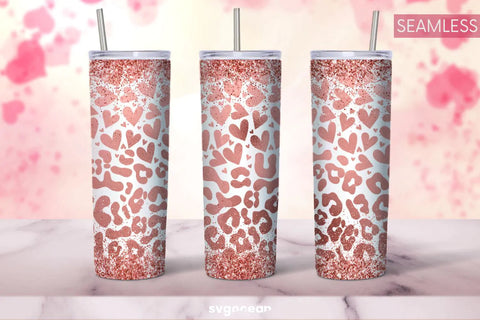 Valentine’s Leopard Tumbler Sublimation Bundle Sublimation SvgOcean 