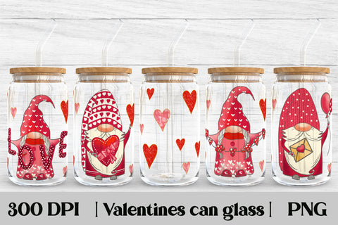 Valentines libbey can glass | Can glass bundle Sublimation Svetana Studio 