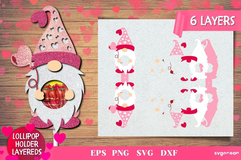 Valentines Lollipop Holders | Candy Holders | Svg Bundle | Cut File SVG SvgOcean 