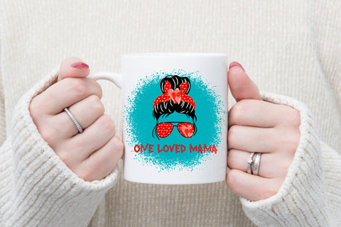 Valentines messy bun | One loved mama Sublimation Svetana Studio 