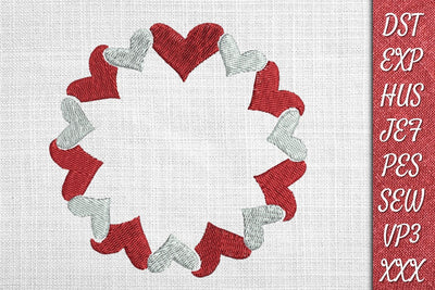 Valentines Monogram 1 Embroidery Designs Embroidery/Applique DESIGNS SvgOcean 