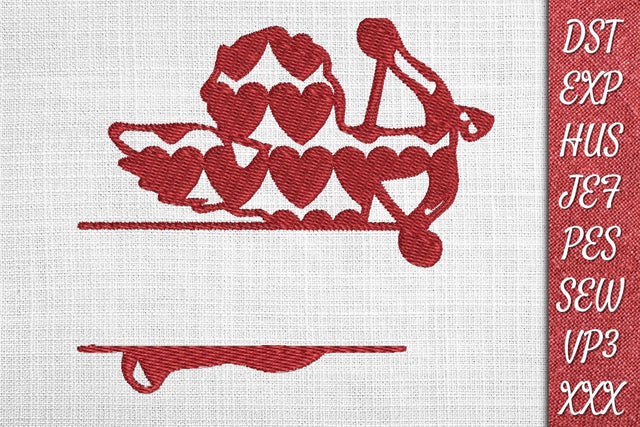 Valentines Monogram 2 Embroidery Designs Embroidery/Applique DESIGNS SvgOcean 