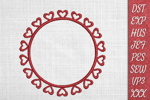 Valentines Monogram 3 Embroidery Designs Embroidery/Applique DESIGNS SvgOcean 