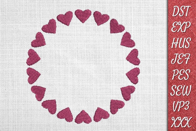 Valentines Monogram 4 Embroidery Designs Embroidery/Applique DESIGNS SvgOcean 