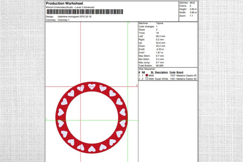 Valentines Monogram 5 Embroidery Designs Embroidery/Applique DESIGNS SvgOcean 