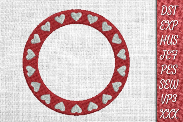 Valentines Monogram 5 Embroidery Designs Embroidery/Applique DESIGNS SvgOcean 