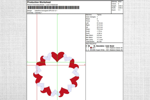 Valentines Monogram Embroidery Designs Embroidery/Applique DESIGNS SvgOcean 