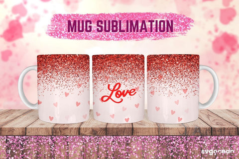 Valentines Mug Wrap | 11 oz | Sublimation Sublimation SvgOcean 