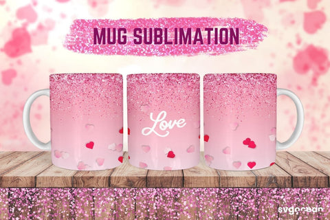 Valentines Mug Wrap | 11 oz | Sublimation Sublimation SvgOcean 