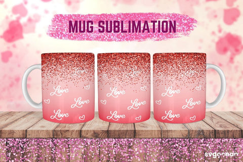 Valentines Mug Wrap | 11 oz | Sublimation Sublimation SvgOcean 