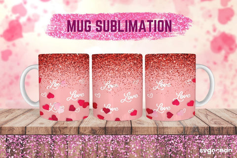 Valentines Mug Wrap | 11 oz | Sublimation Sublimation SvgOcean 