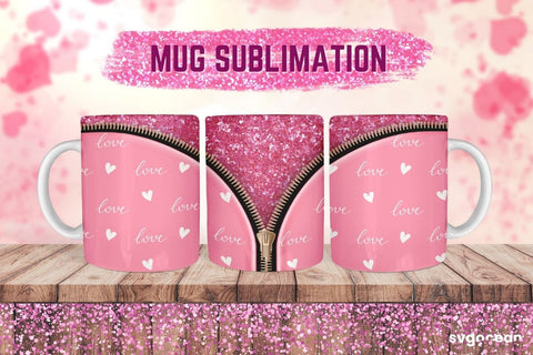 Valentines Mug Wrap Sublimation Sublimation SvgOcean 