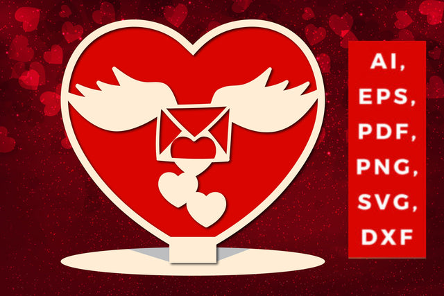 Valentine’s multi-layer heart stand SVG SVG MD JOYNAL ABDIN 